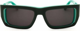 Off-white PRESCOTT1175705 Rectangle Full Rim Sunglasses - Green
