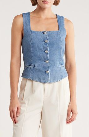 Rag & Bone Seraphina Denim Vest in Winwood at Nordstrom Rack, Size Medium