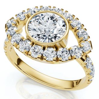 Pompeii3 1 3/4Ct Eye Diamond Ring 14k Gold Lab Grown