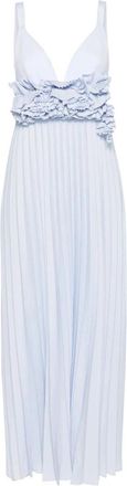 P.A.R.O.S.H. Poederblauwe Jurk - Dames - Avondkleed - Blauw - M - Kleedjes