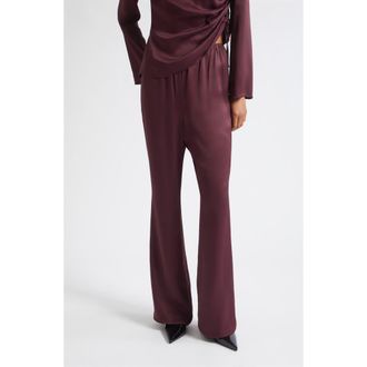 Toccin Gemma Wide Leg Pull On Pants in Fig at Nordstrom, Size 12