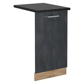 Vicco Panel Frontal Del Lavavajillas R-line, Hormig&oacute;n Negro, 45 Cm, Et Antracita Vicco