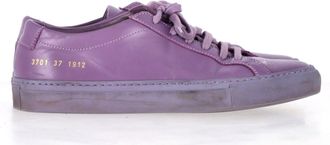 Common Projects Achilles Lage Sneakers in Paarse Leer