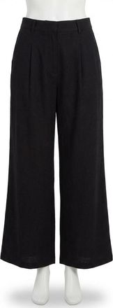 Z Supply Topang Linen Pant In Black
