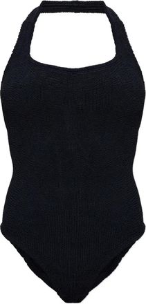Hunza G Sandy gekreukt badpak - Zwart