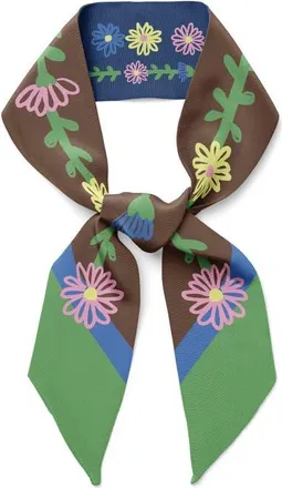Centinelle Tiny Flowers Twilly Ribbon Scarf in Multicolor at Nordstrom