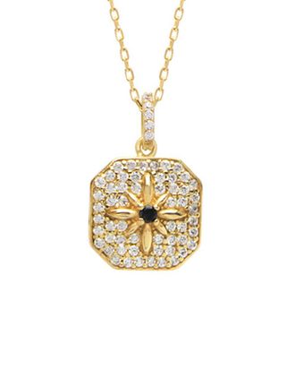 Gabi Rielle Gold Over Silver CZ Necklace