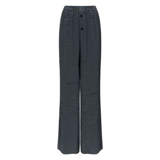 Maison Margiela Wide Trousers, female, Gray, Size: 2XS Wide Trousers