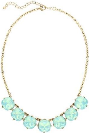Olivia Welles Laeta Crystal Pendant Necklace in Gold /Mint at Nordstrom Rack
