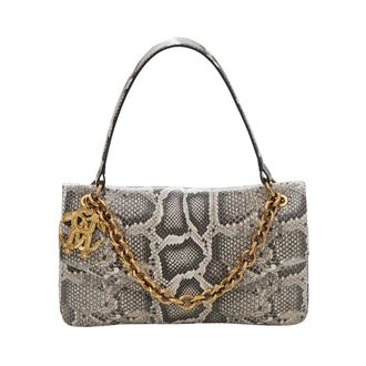 Just Cavalli Handbags, female, Multicolor, ONE SIZE, Python-Print Leather Clutch