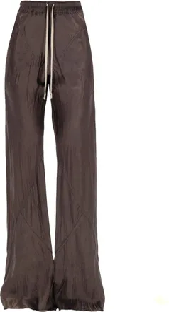 Rick Owens Bias Cupro Wide-Leg Drawstring Pants