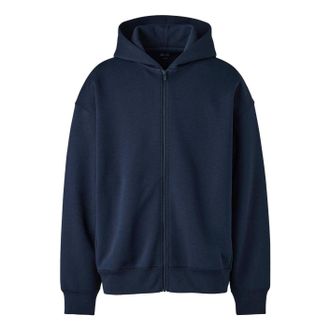 Uniqlo Uniqlo Sweat Oversized Full-Zip Hoodie Navy 485735-69