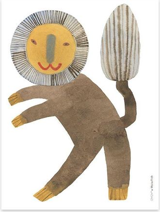 OYOY Animal Posters in Standing Lion at Nordstrom