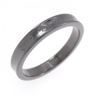 Tiffany & Co. Silver Gray Titanium Band Ring (Pre-Owned)