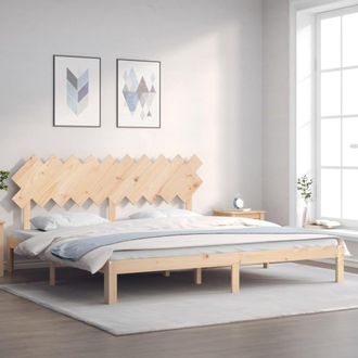 vidaXL Vidaxl - Estructura De Cama Sin Colch&oacute;n Madera Maciza De Pino 200x200 Cm