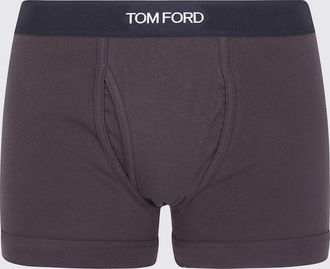 Tom Ford Boxer parigamba in cotone stretch con fascia logata in vita