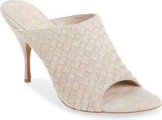 Jeffrey Campbell Bonsoir Slide Sandal in Bone Suede at Nordstrom, Size 9.5