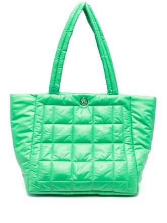Michael Michael Kors Lilah large quilted tote bag - Green