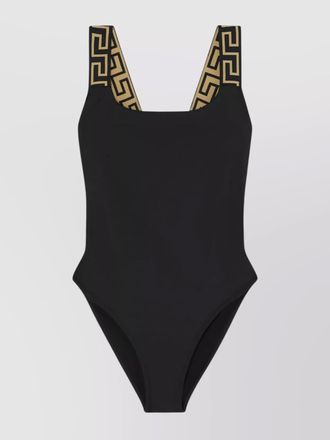 Versace one-piece swimsuit greek border
