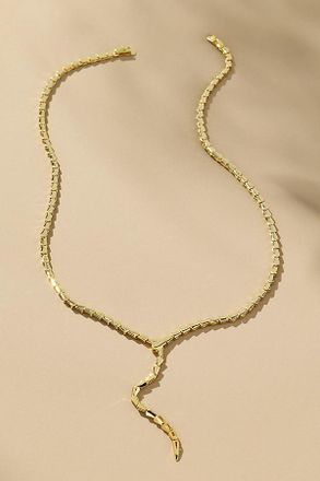 Melinda Maria Serpent Lariat Necklace