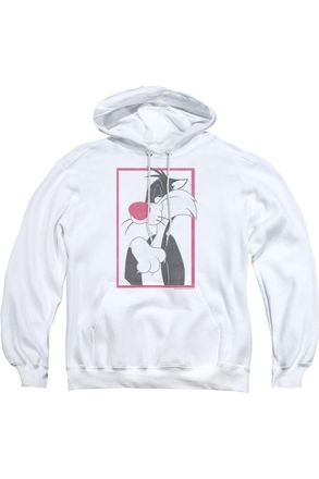 Gildan Looney Tunes Sylvester Adult Pull Over Hoodie / Hooded Sweatshirt