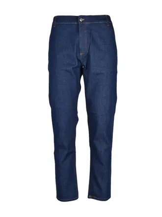 Dondup Carrot Fit Denim Jeans In Classic Blue Wash