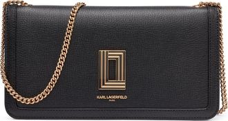 Karl Lagerfeld Kosette Xl Shoulder in Black/gold at Nordstrom