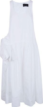 Simone Rocha Pressed Rosette Tapered Back Flounce Dress