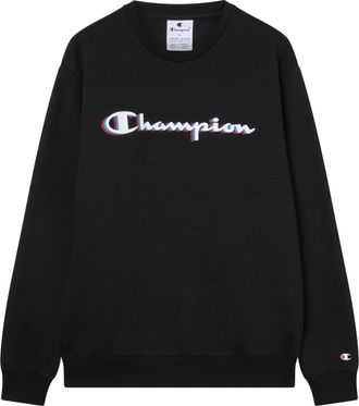 Champion Mens Legacy Man - Big Logo Sweatshirt, Black, XL