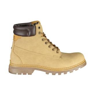 Carrera Enkellaarsjes - Dames - Veterlaarzen - Beige - 40 EU - Polyester - Schoenen