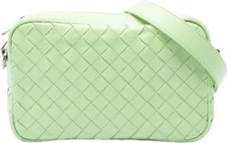 Bottega Veneta Borsa a tracolla in pelle intrecciata Pre-owned - - Pre-owned - Donna - Verde - ONE SIZE