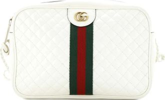 Gucci Trapuntata gewatteerde leren kleine crossbodytas - Beige