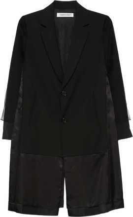 Undercover single-breasted coat - Black