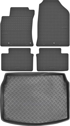 OEM Hyundai I30 Iii Hatchback De 2018 (juego) - Alfombrillas De Goma Para Coche + Alfombrilla Para Maletero