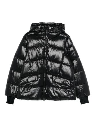 Geox Serilda hooded puffer jacket - Black