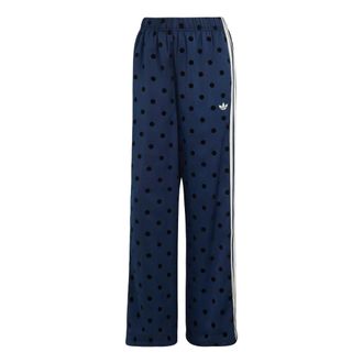 adidas (WMNS) adidas Satin Polka Dots Wide Leg Pant Asia Sizing Night Indigo LI2844