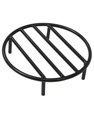 Sunnydaze Firewood Grate Round Black Steel Outdoor Fire Pit Accessory
