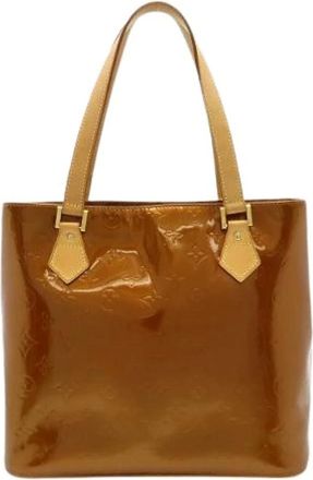 Louis Vuitton Pre-owned Tote Bags, female, Brown, Size: ONE SIZE Pre-owned Monogram Vernis Tote Bag