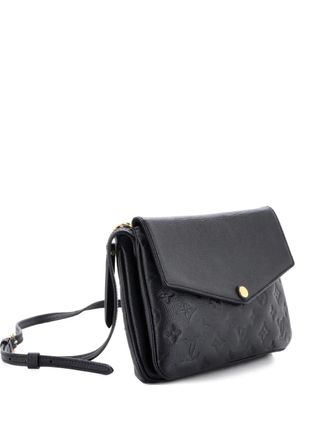 Louis Vuitton Twice Handbag Monogram Empreinte Leather crossbody bag - Zwart