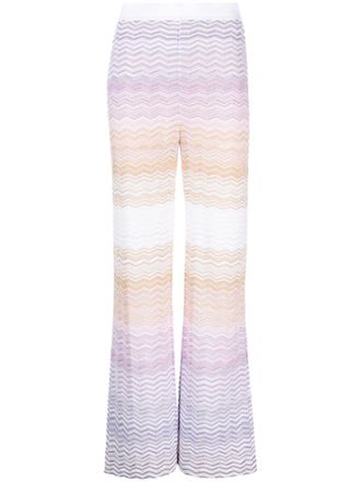 Missoni zigzag knitted trousers - Neutrals