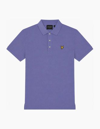 Lyle & Scott Mens Lyle & Scott Plain Polo Shirt Rich Navy - Purple - Size: 42