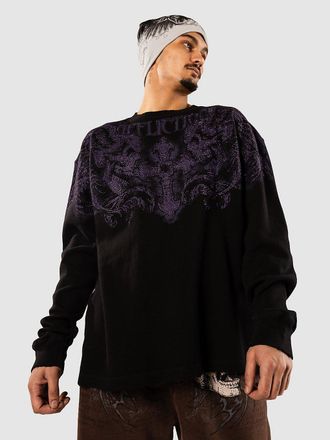 Affliction Winged Up Knit Thermal Longsleeve schwarz