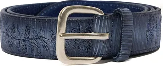 Orciani Blade Palm Laser-Cut Leather Belt