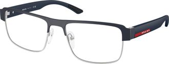 Prada Demo Rectangular Mens Eyeglasses PS 51RV TFY1O1 54