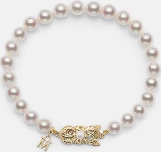 Mikimoto Bracciale in oro 18kt con perle Akoya