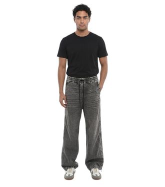 Diesel Black Drawstring Jeans