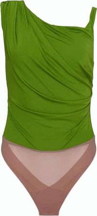 Elisabetta Franchi Jersey Single Shoulder Bodysuit