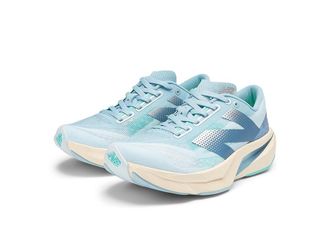 New Balance FuelCell Rebel v4 Womens Shoes Quarry Blue/Chrome Blue : 10.5 B - Medium, Synthetic