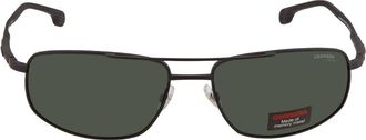 Carrera Green Rectangular Mens Sunglasses CARRERA 8036/S 0003/QT 62