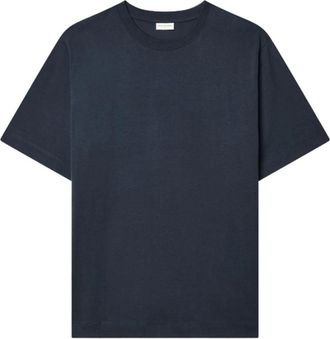 Dries Van Noten Navy Crew Neck T-shirt - Heren - T-shirts - Blauw - S - Tops